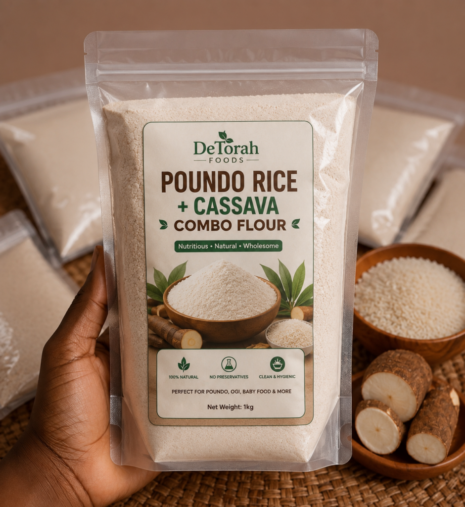 
shop nigerian groceries image of packaged poundo rice