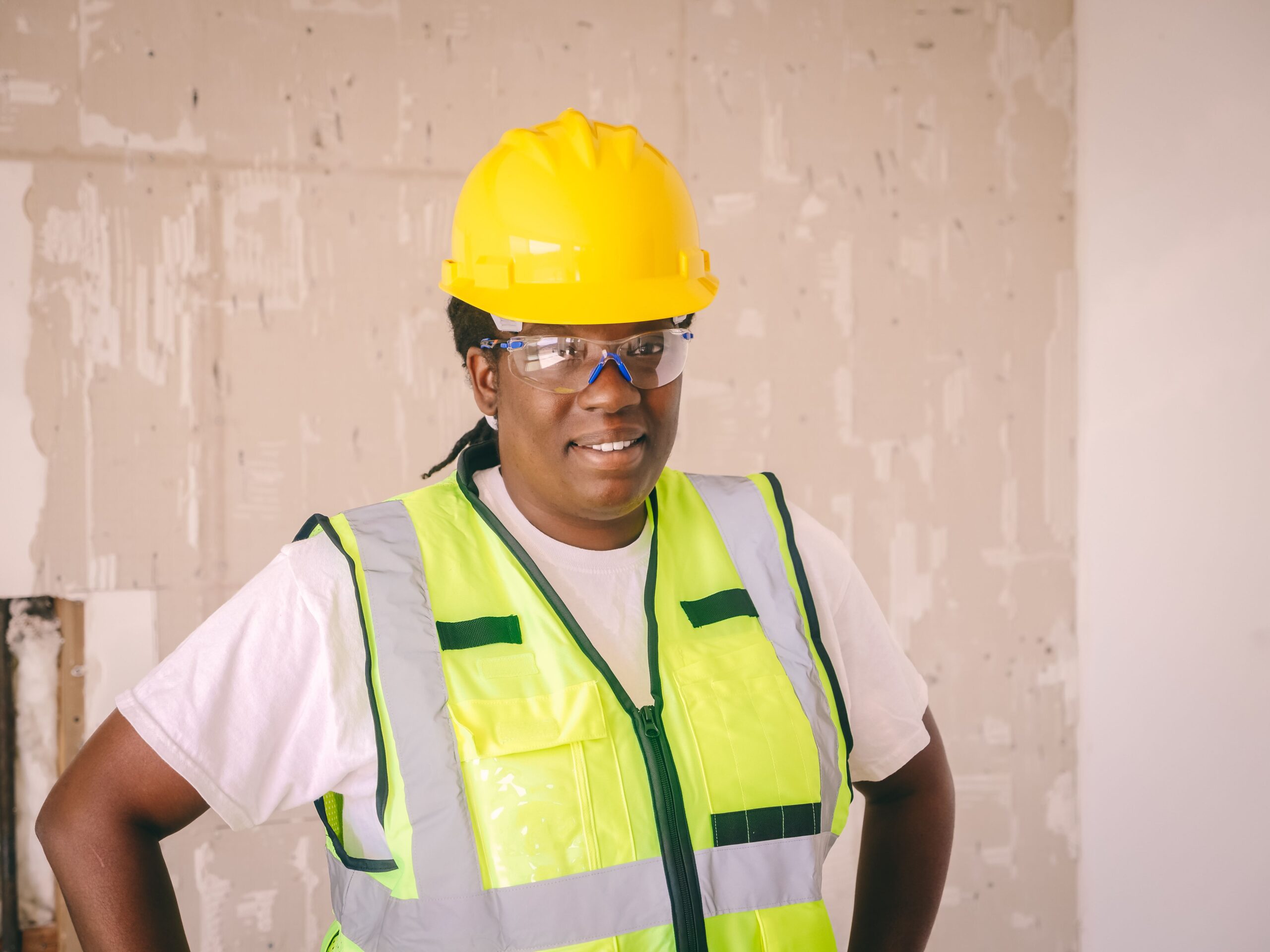 Engineers reviewing blueprints on site for specialized in demand jobs in uk